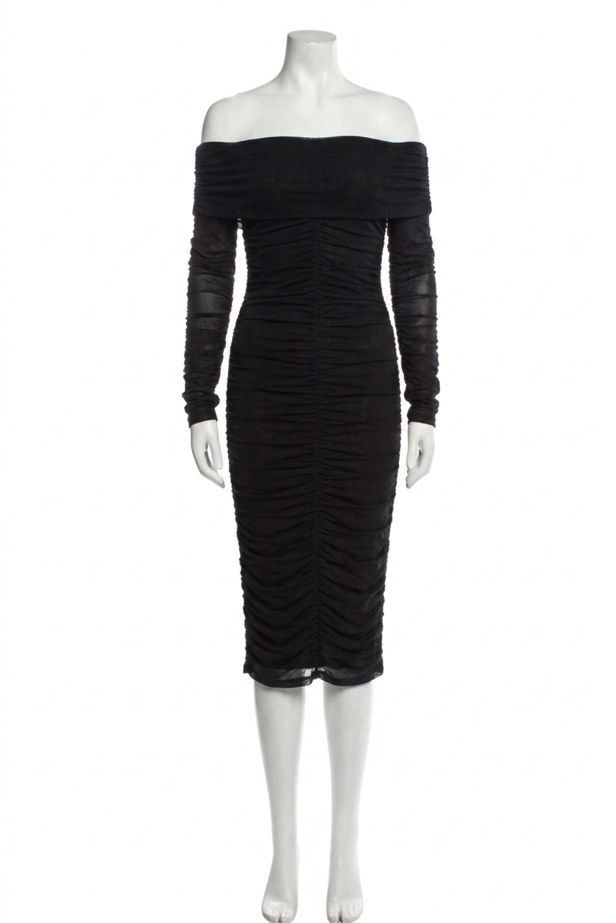NEW ELLIATT pamilla midi dress in black